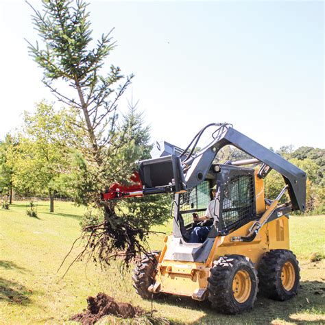 quick attach skid steer blower|skid steer tree puller attachment.